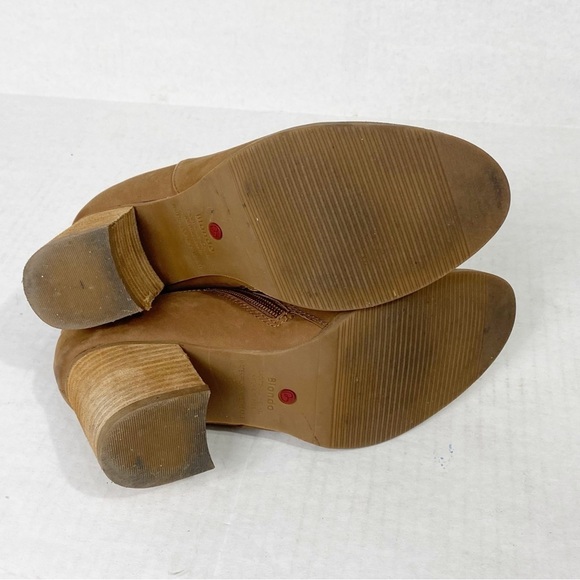 BLONDO Noa Waterproof Suede Block Heel Bootie 8.5 Camel - Picture 8 of 13